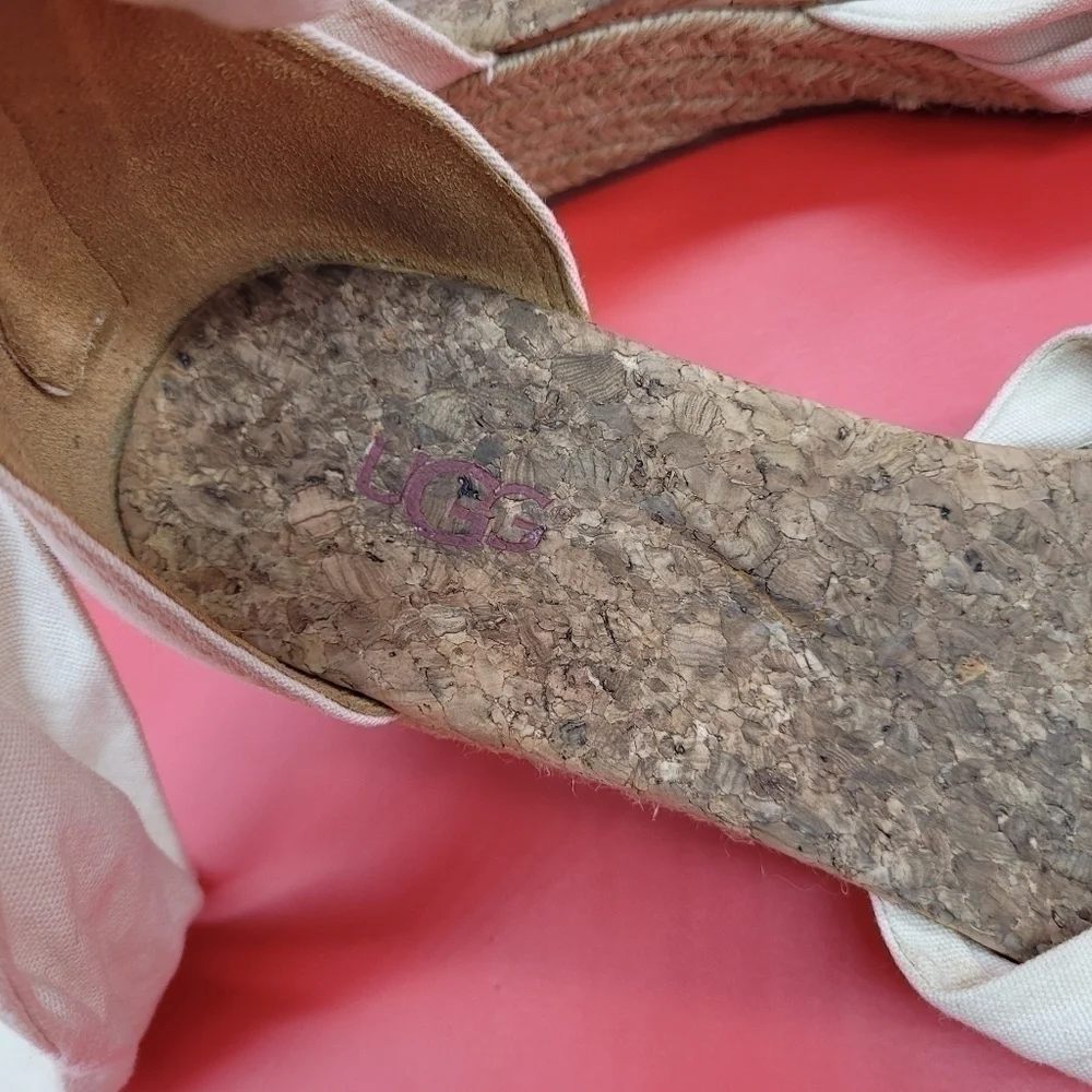 Women's Ugg Traci Espadrille Wedge Tie Up Sandal 6.5